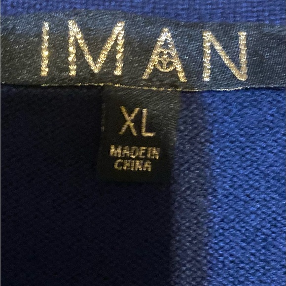 NWOT Ladies Size XL Iman Rhinestone Blouse Tunic - Picture 4 of 15